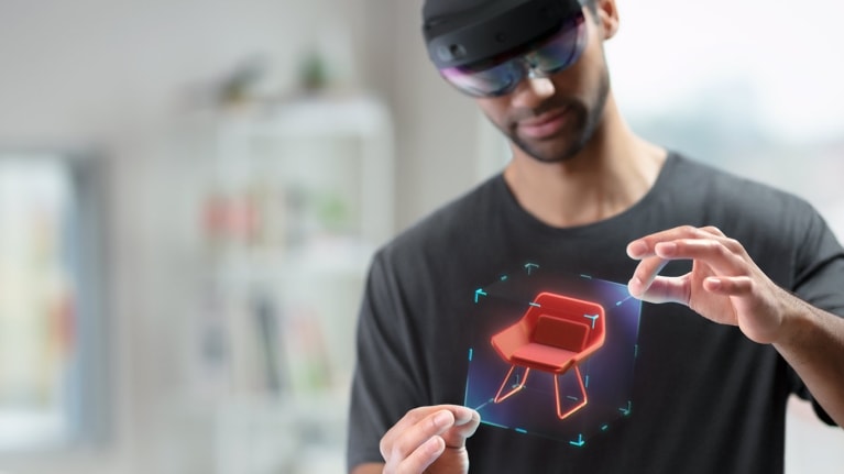 Microsoft Hololens, image courtesy of Microsoft